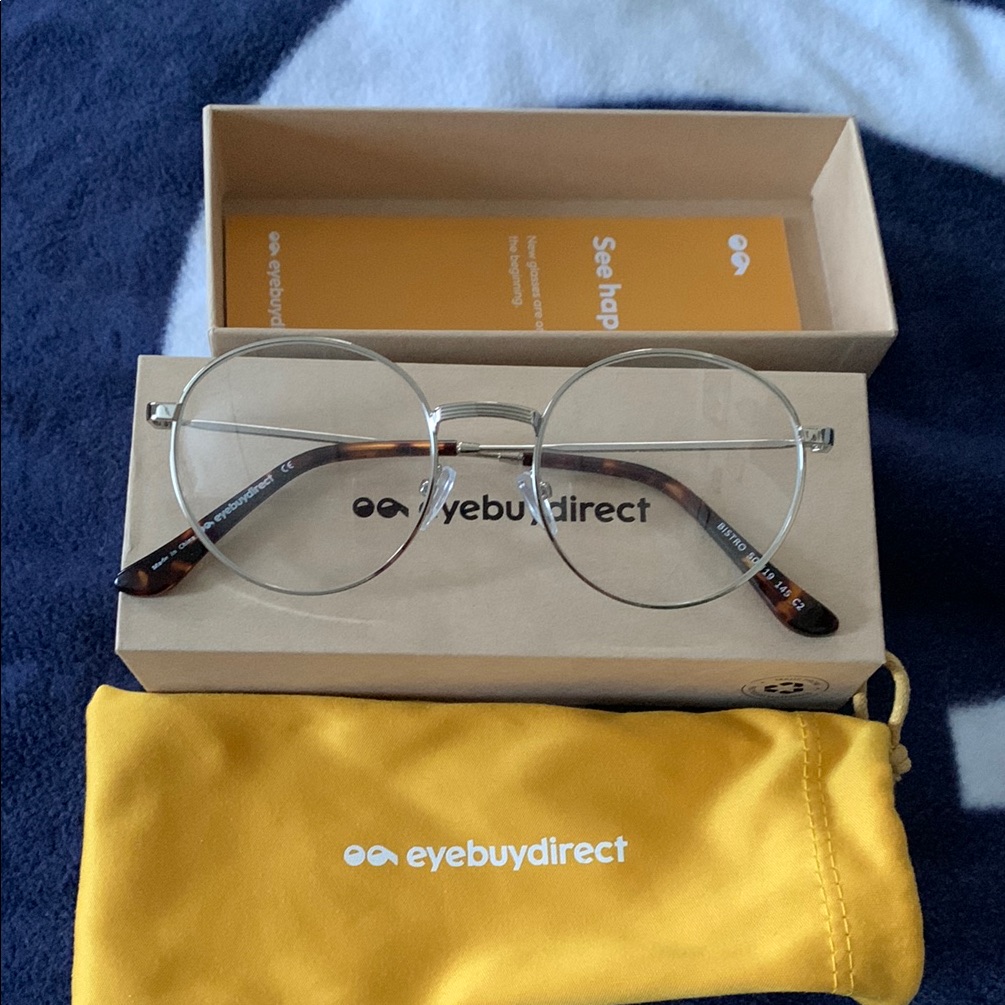 Eyebuydirect Round Glasses With Tortoise Shell Arms